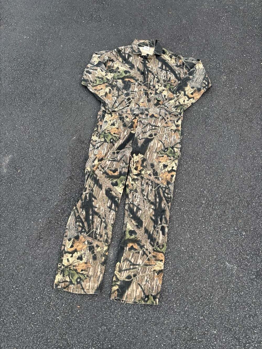 Vintage Mossy Oak RealTree Camouflage Coveralls suit size L